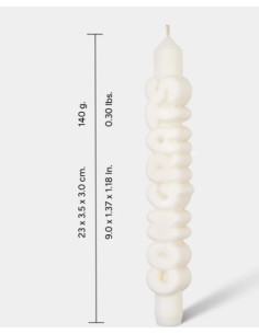 CandleHand Taper SET ""Happy Bday 1"", Olive - Whi 2