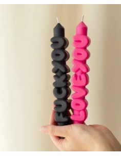 CandleHand Taper SET ""Confrotational 1"", Black -