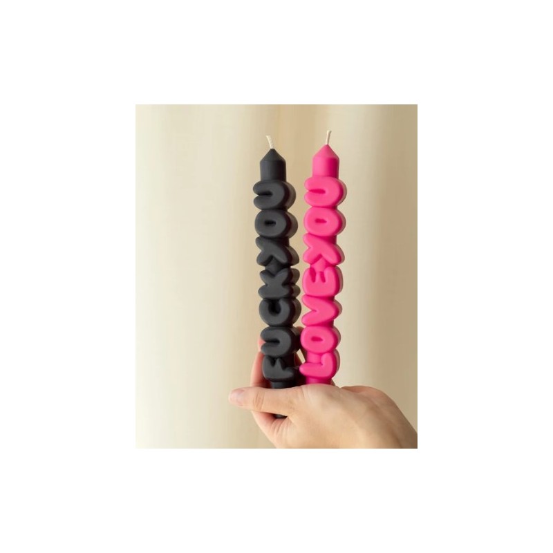 CandleHand Taper SET ""Confrotational 1"", Black -