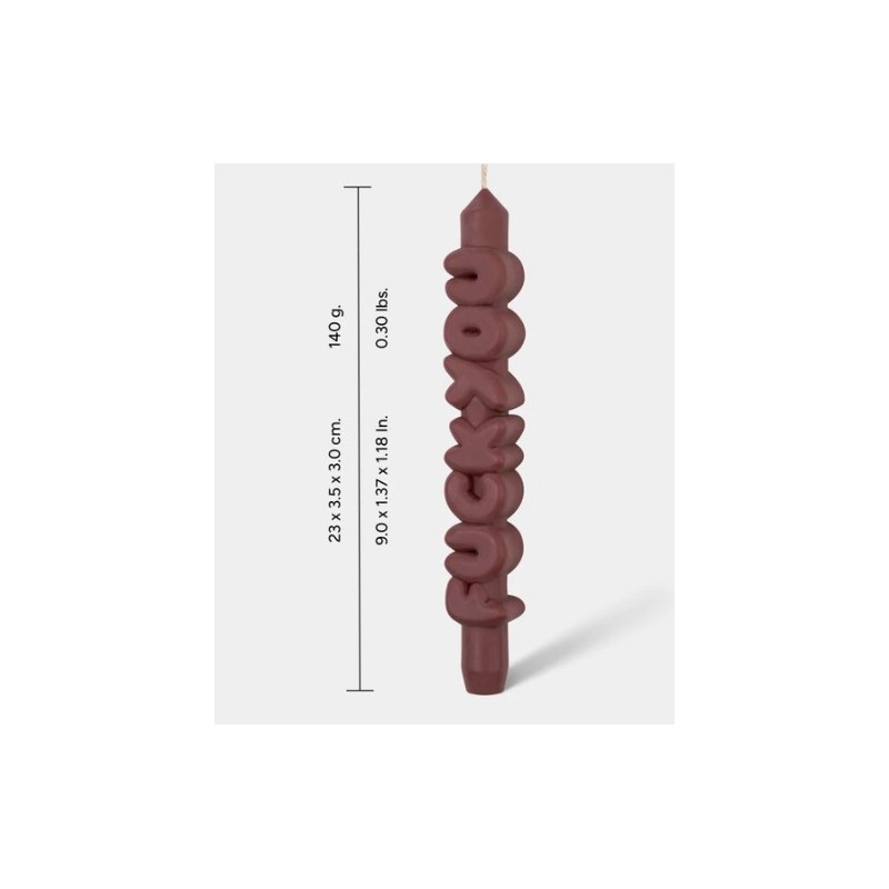 CandleHand Taper SET ""Confrotational 2"", Mocha -