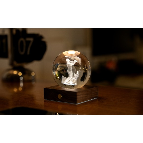 AMBER CRYSTAL LIGHT, 3D laser Golf