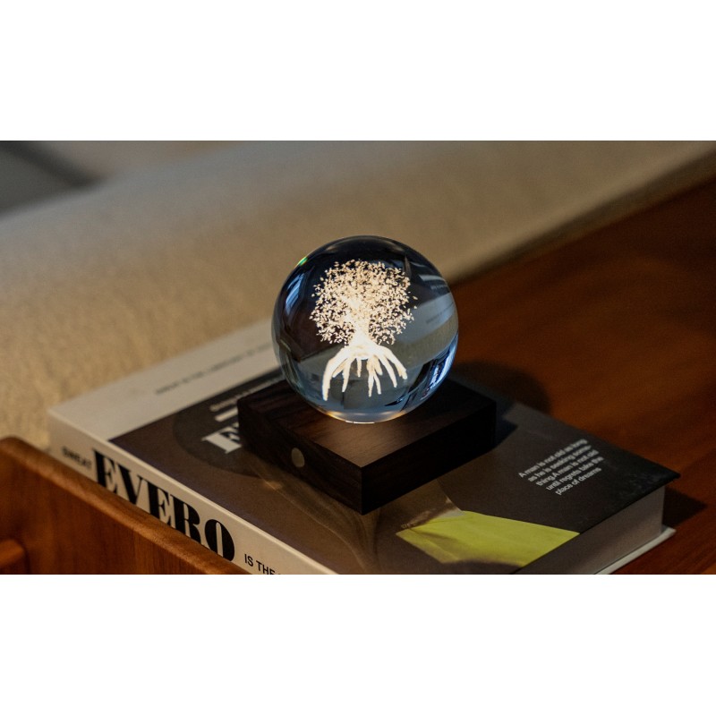 AMBER CRYSTAL LIGHT, 3D laser Tree of Life