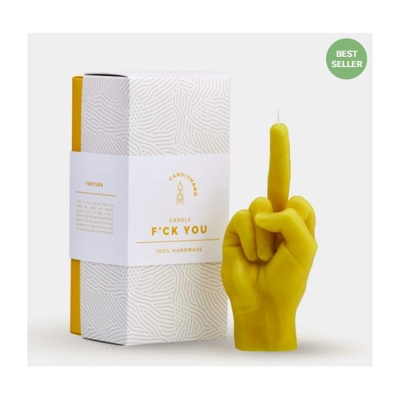 CandleHand ""F*ck you"", Yellow