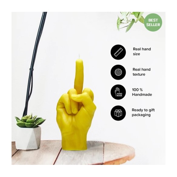 CandleHand ""F*ck you"", Yellow