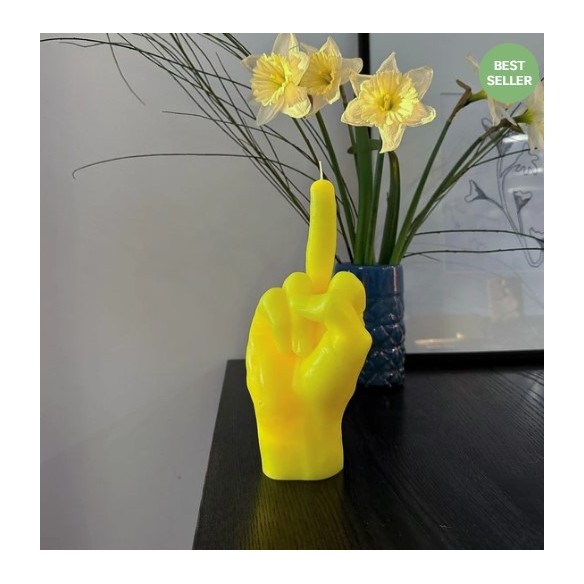 CandleHand ""F*ck you"", Yellow