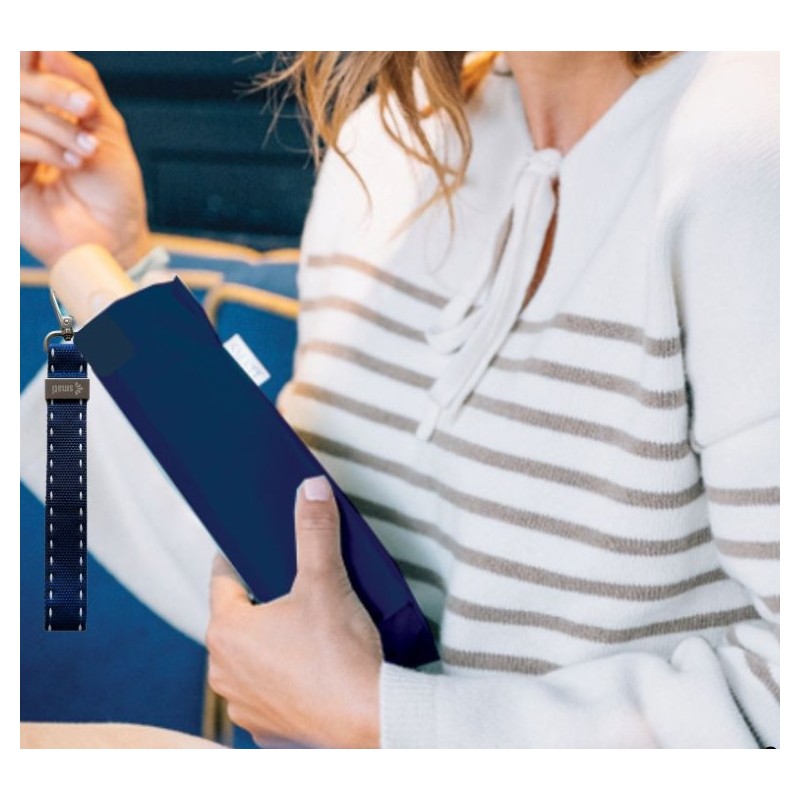 BLEU MARINE, pieghevole automatico con laccio