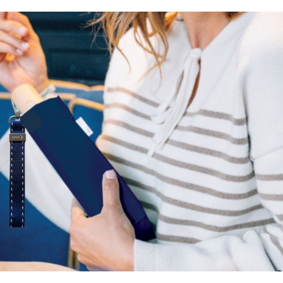 BLEU MARINE, pieghevole automatico con laccio