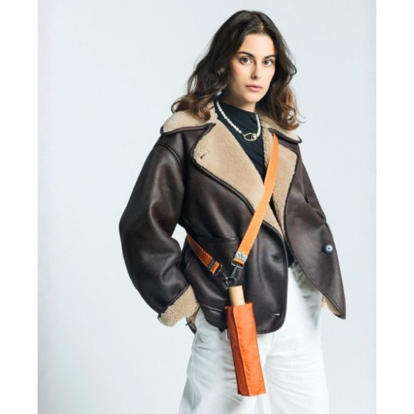 TRACOLLA SMATI 70-130 CM, Cognac