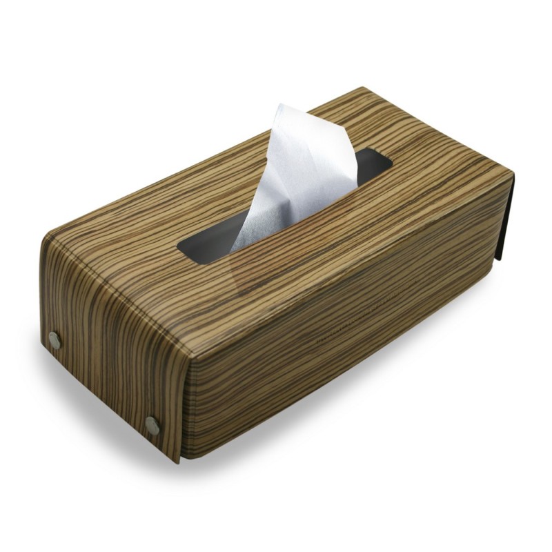 TISSUE COVER-Light Wood