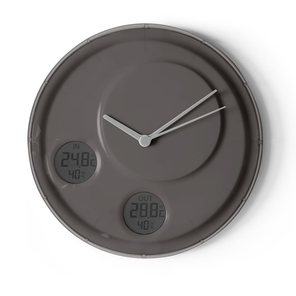 FLOW WALL CLOCK Grey