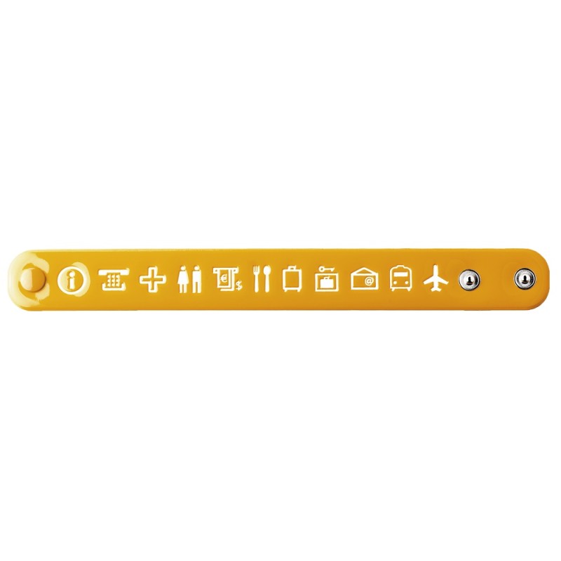 Braccialetto linguaggio viaggio giallo alife