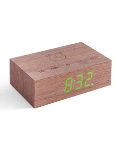 FLIP CLICK CLOCK, Walnut 2