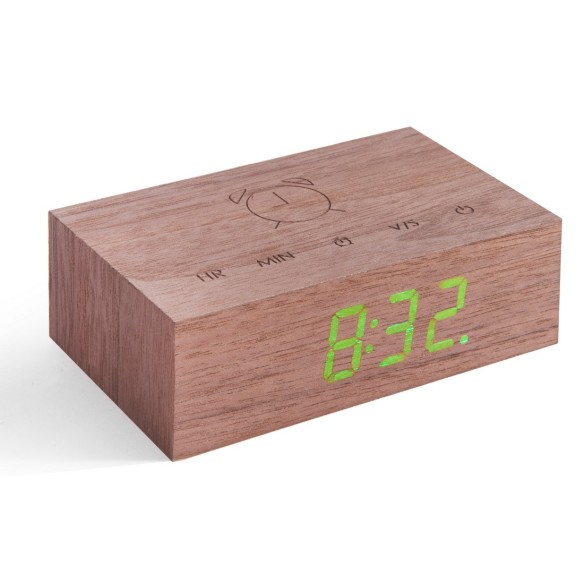 FLIP CLICK CLOCK, Walnut
