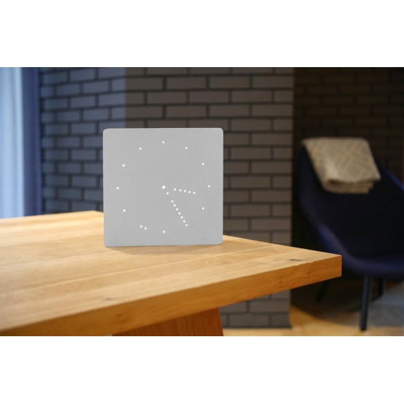 ANALOG CLICK CLOCK, Aluminium