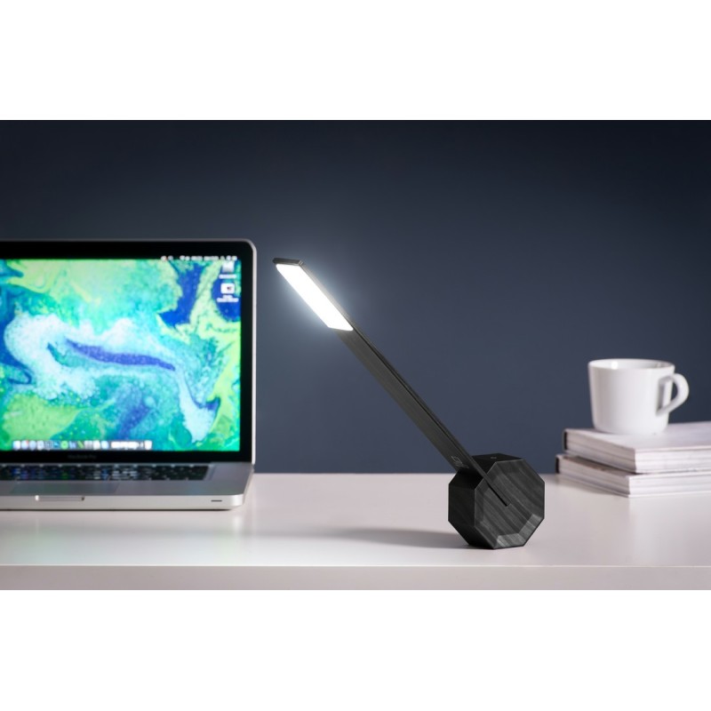 OCTAGON ONE RECHARGEABLE DESK LIGHT, Black