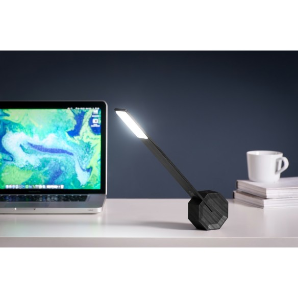 OCTAGON ONE RECHARGEABLE DESK LIGHT, Black