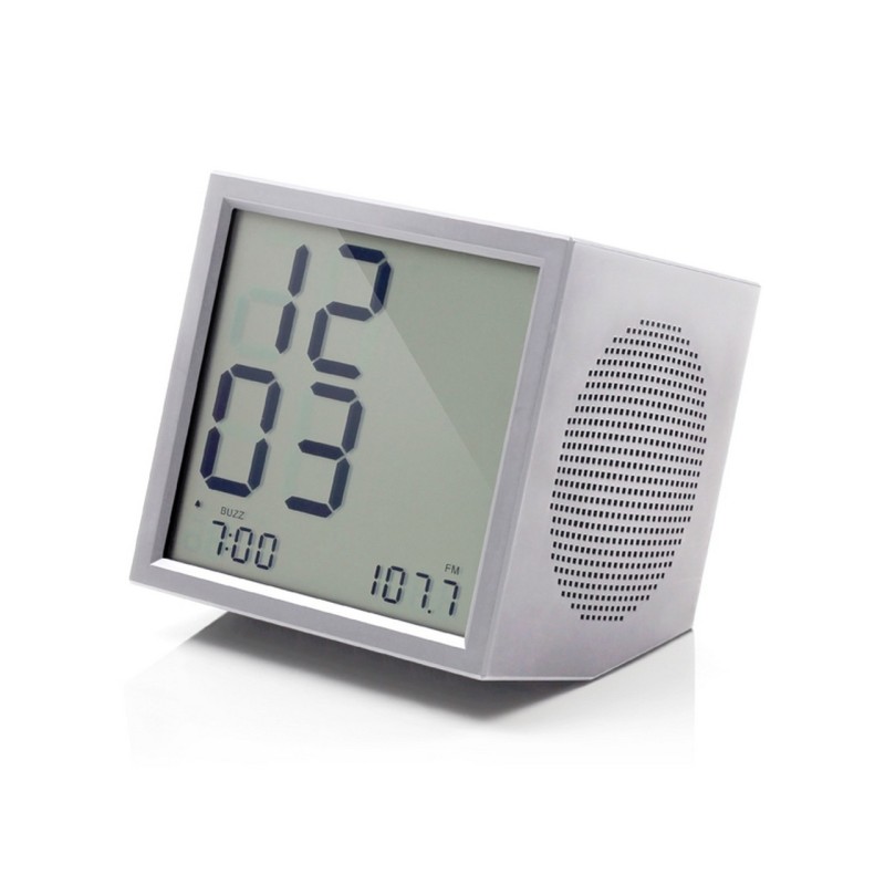 PRISM CLOCK RADIO    Aluminium