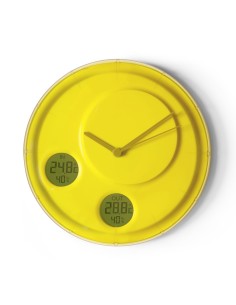 FLOW WALL CLOCK New Yellow