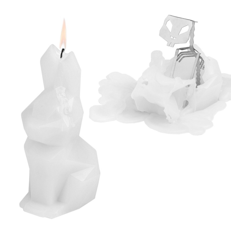 PYROPET  HOPPA CANDLE, White