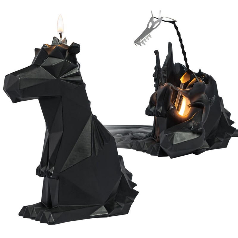 PYROPET DREKI CANDLE, Black