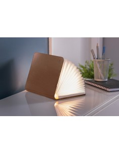 SMART BOOK LIGHT, Large Brown Leather