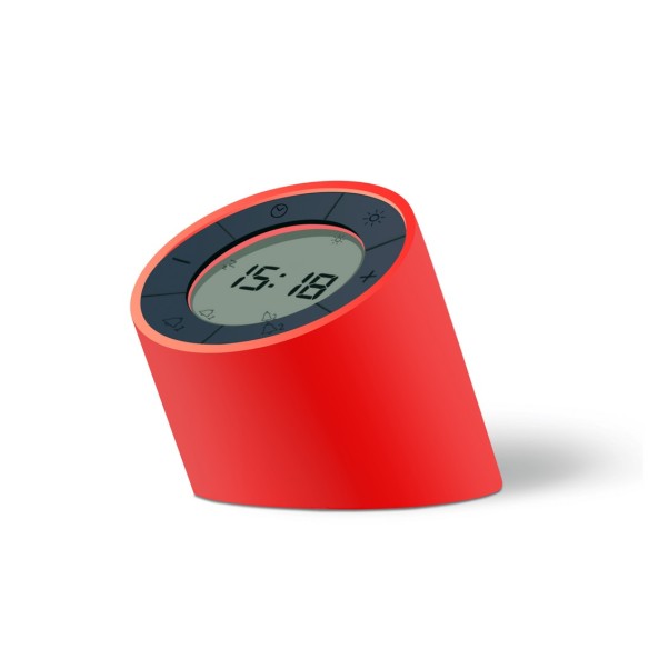 THE EDGE LIGHT ALARM CLOCK, Rose Red